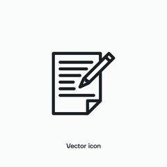 Contract vector icon. Premium quality.