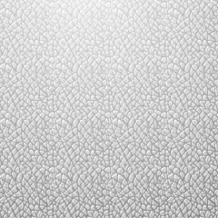 Leather grain texture white background. Vector illustration