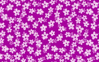 Floral seamless with hand drawn color flowers. Cute summer background. Modern floral compositions. Fashion vector stock illustration for wallpaper, posters, card, fabric, textile