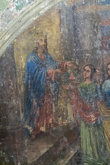 Naklejka premium painting in the orthodox church