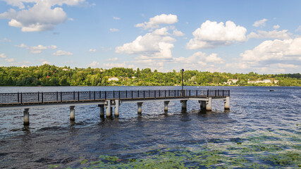 marina on the Volga River bank