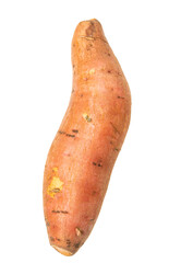 sweet potato on white background
