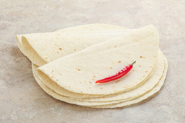 Mexican Tortilla circle bread for cooking