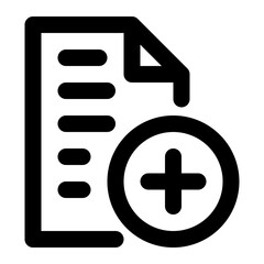 Fototapeta premium document line icon