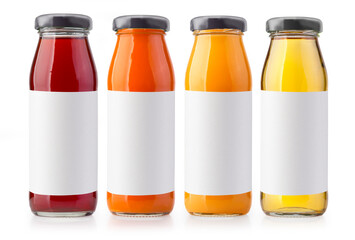 Plakat juice bottles isolated