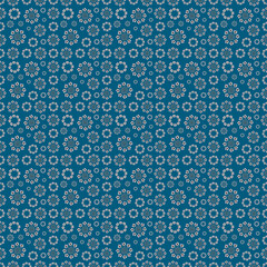 Seamless Pattern with Hand Drawn Marigold Flower.