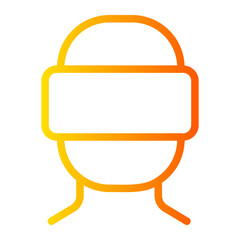 Naklejka premium vr gradient icon