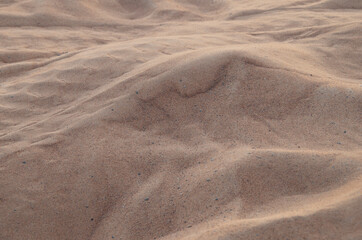 Desert at sunset north of Dubai.
