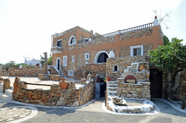 Maison bourgeoise à l'écomusée Lychnostatis à Hersonissos en Crète