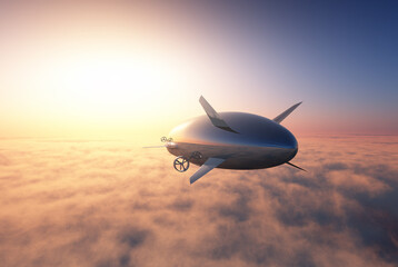 Fototapeta na wymiar The airship