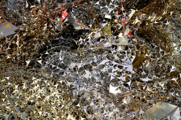 scrap pile in junk yard