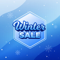 Fototapeta premium winter sale snow background
