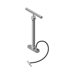 Bicycle Pump Isometric Composition