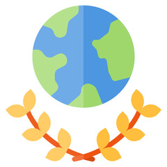 Earth Day flat icon