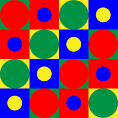 pattern with colorful circles