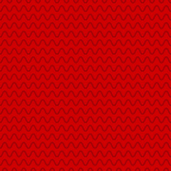 Seamless pattern with red wavy lines.