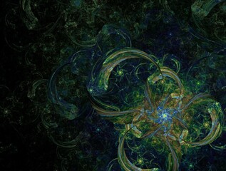 Imaginatory fractal abstract background Image