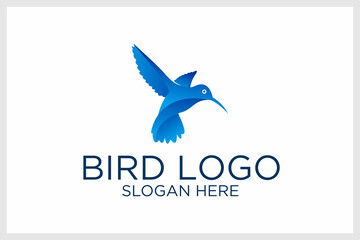bird design logo. premium vector