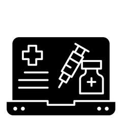 vaccine glyph icon