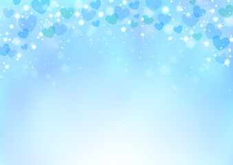 キラキラ ハートのイルミネーション背景　ホワイトデー（バレンタインバージョンも有）