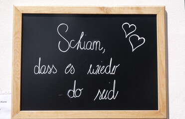 Fototapeta premium Begrüßungsschild