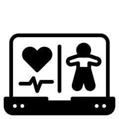 heart glyph icon