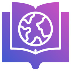 Ecology Book flat gradient icon
