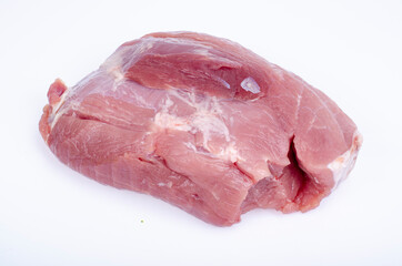 Piece of raw fresh pork meat. Studio Photo