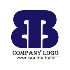 logo and icon design of  alphabet with brick concept and colorful