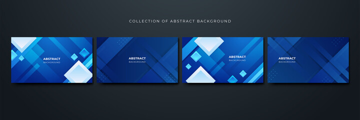 Geometric Blue Colorful abstract Design Background