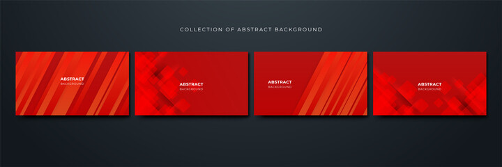 Naklejka na ściany i meble Business Geometric red Colorful abstract Design Background