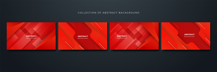 Gradient shape red Colorful abstract Design Background