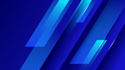 Obraz premium Memphis Geometric Blue Colorful abstract Design Background