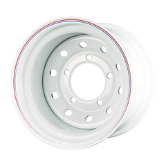 White Steel Modular Wheel