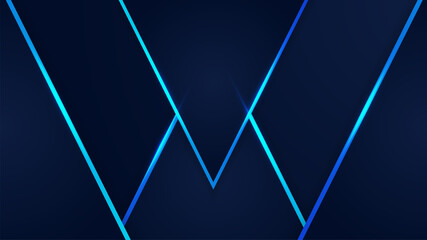 Memphis Geometric Blue Colorful abstract Design Background