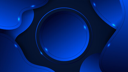 Wave Geometric Blue Colorful abstract Design Background