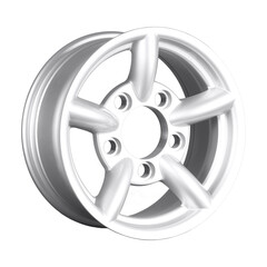 Obraz premium Silver Alloy 5 Spoke Wheel