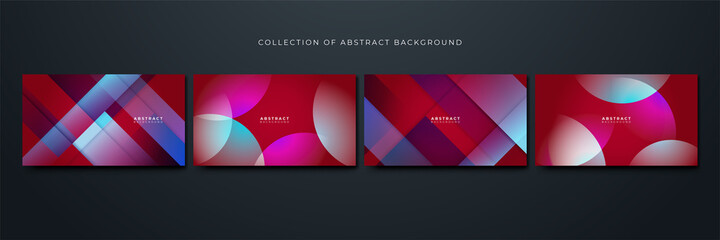 Overlap Geometric red Colorful abstract Design Background