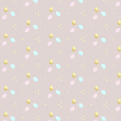 seamless pattern with easter eggs