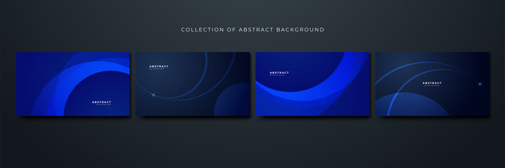 Circle Geometric Blue Colorful abstract Design Background