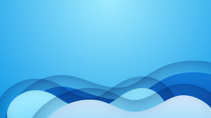 Wave layer Blue Colorful abstract Design Background