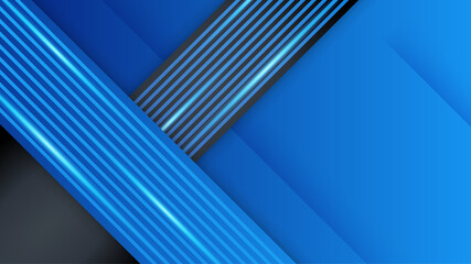 Obraz premium Minimalism gradient blue Geometric Blue Colorful abstract Design Background