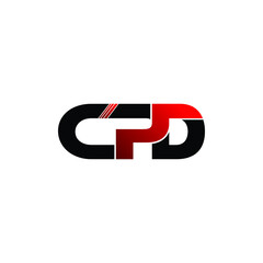 CPD letter monogram logo design vector