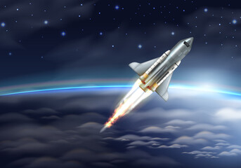 Realistic Spacecraft Illustration