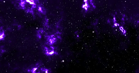 Space background with realistic nebula and shining stars. Colorful cosmos with stardust and milky way. Infinite space background with nebulas and stars. Science Fiction Space Scene.