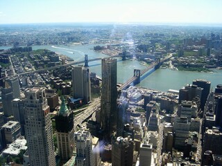 Blick vom Oneworld-Tradecenter, NY