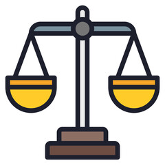 Balance filled line color icon