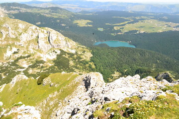 A view from the mountain near Zabljak, Montenegro