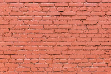 Red or brown brick rough wall background texture