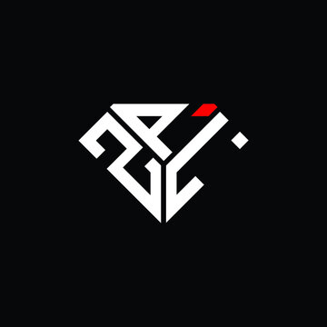 ZPL letter logo creative design. ZPL unique design